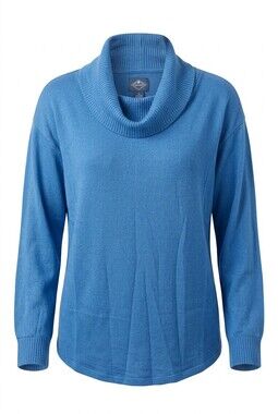 St. John's Bay Blue Acrylic Long Sleeve Sweater, Size L